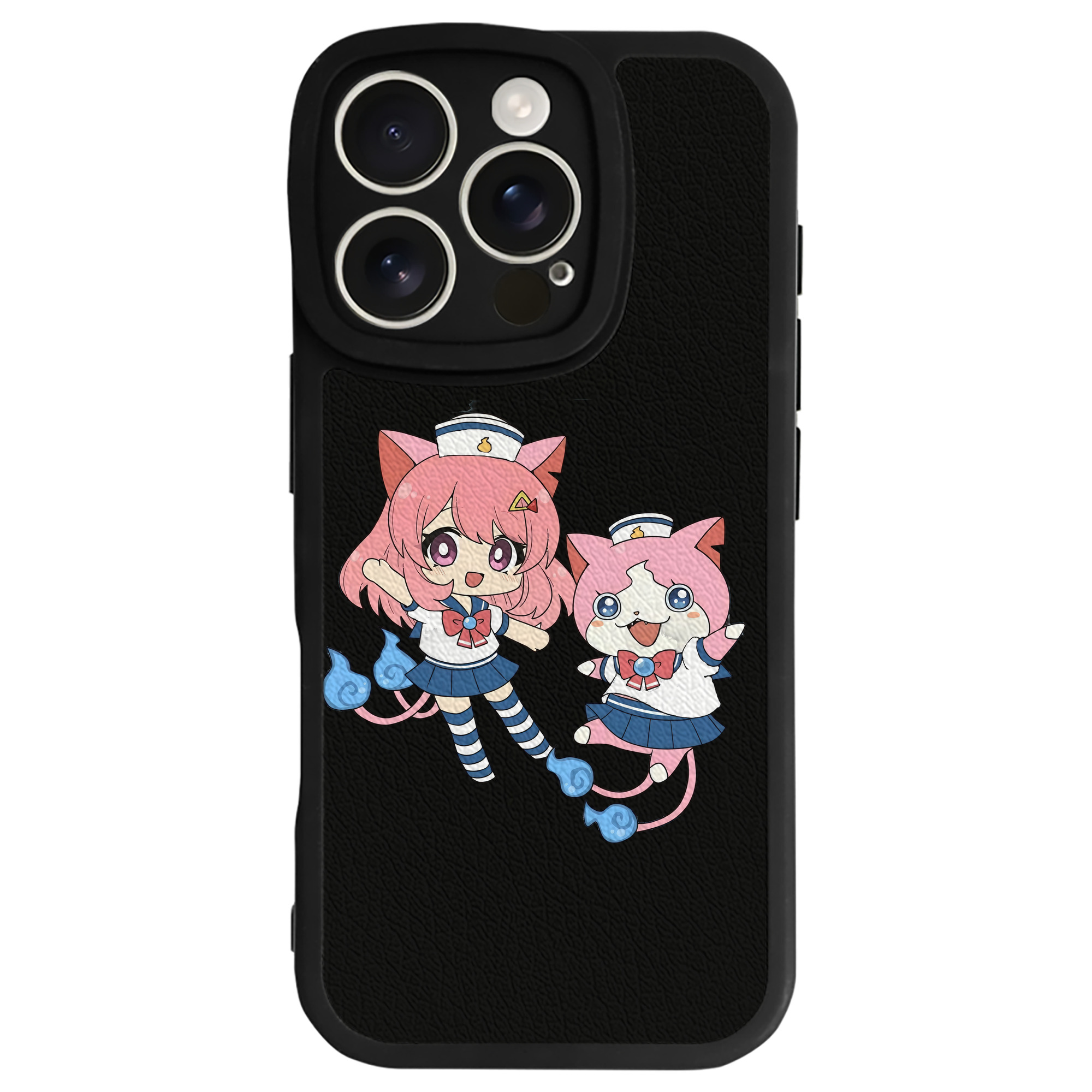 （画像用） 妖怪ウォッチ Yo-kai Watch 【iPhone 16シリーズ対応】シリコンスマホケース（レザー調） 材質：シリコン